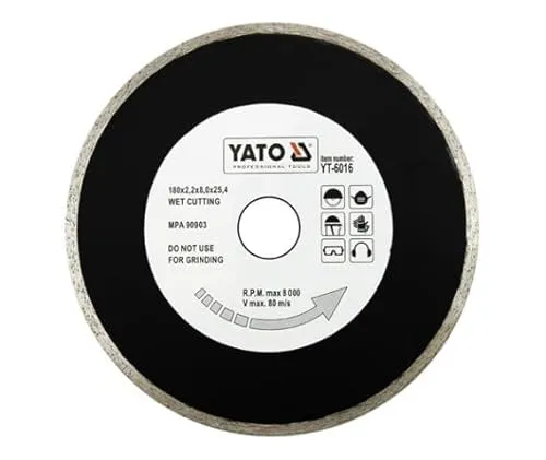 Yato YT-6016 CONTINUOUS RIM Diamond Blade EN 180 von YATO