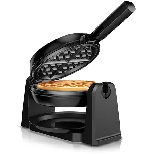 Arendo Waffeleisen für Belgische Waffeln – 1000 Watt mit Antihaftbeschichtung