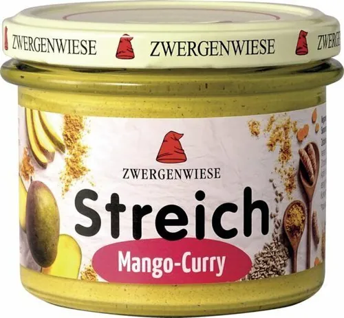  Zwergenwiese Mango Curry Streich 180g, BIO Brotaufstrich pikant 19,44 EUR/kg