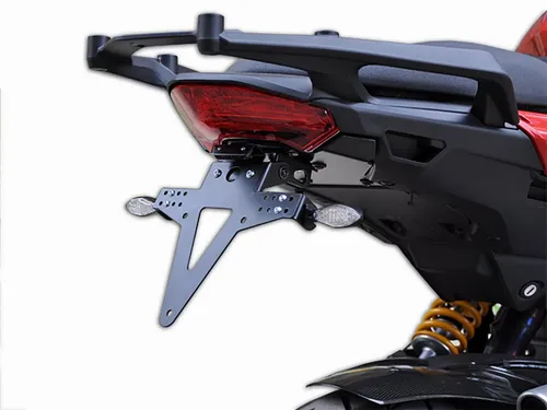 ZIEGER Kennzeichenhalter Classic für Ducati Multistrada 1200 BJ 2010-14 schwarz - Hochwertiger Kennzeichenhalter in Schwarz, speziell für die Ducati Multistrada 1200. Inklusive modellspezifischer Adapterplatte und Montageset für einfache Installation.