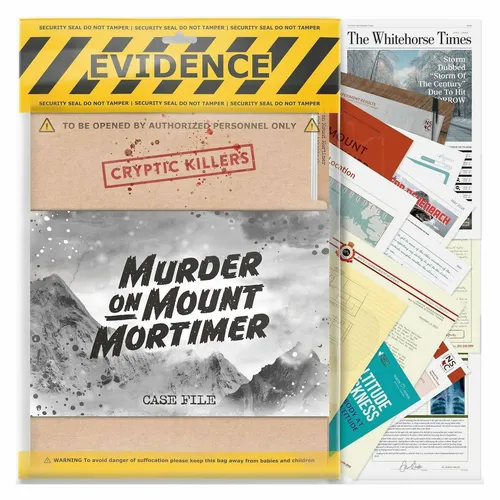 Cryptic Killers Unsolved Murder Mystery Spiel - Mörder Auf Halterung Mortimer
