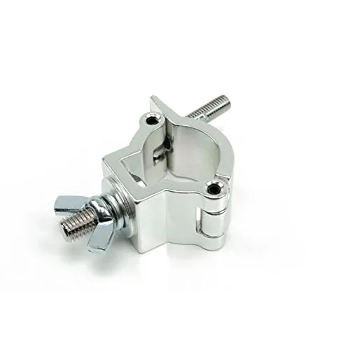 Half Coupler Silber 32-35mm für Traversen, M10 Schraube, 75kg Belastbarkeit, TÜV zertifiziert, 30mm Breite, Ideal für schnelle und sichere Gerätebefestigung
