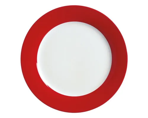 Ritzenhoff & Breker Speiseteller Doppio, 4-teilig, Ø 27 cm - Elegantes 4-teiliges Speiseteller-Set aus hochwertigem Porzellan, spülmaschinen- und mikrowellengeeignet - ideal für stilvolle Tischdekoration.