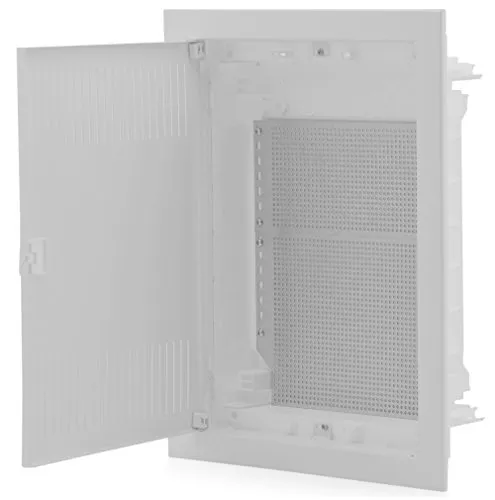 Intratec Kommunikationsverteiler Unterputz, IP40 – Multimediaverteiler für Full Connected Home, DIXBOX-XT Serie, Schaltschrank für Multimedia-Systeme, 442 x 346 x 92 mm, Weiß