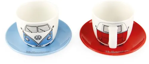 VW Collection VW T1 Espressotassen mit Unterteller, 2er-Set von VW Collection