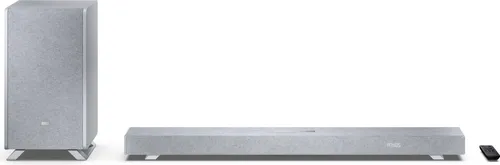Sharp HT-SBW53121 Soundbar 3.1.2 (550 W) silberfarben - Surround-System mit 550 W Leistung, Dolby Atmos und DTS-X für ein beeindruckendes Klangerlebnis zuhause.