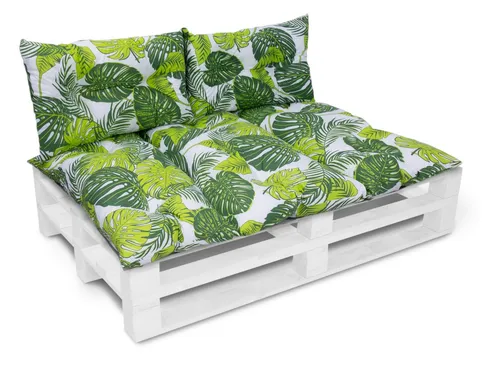 Amilian Palettenkissen Set - 1x 120x80 cm + 2x 40x60 cm - Polster für Stühle & Sessel - Hochwertiges Set für Indoor und Outdoor mit robustem Baumwollstoff, ideal für gemütliche Stunden im Freien und kreative Palettenmöbel.