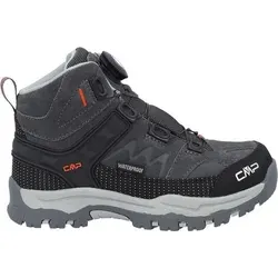 CMP Kids Kiruna Mid Fitgo WP Trekking Schuhe grau-orange (45UV) 41 - Die CMP Kids Kiruna Mid Fitgo WP Trekking Schuhe sind ideal für junge Abenteurer. Mit dem innovativen FitGo L7-2 Schließsystem und wasserdichter Membran bieten sie Komfort und Schutz auf jeder Tour.