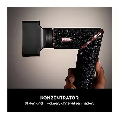 Shark FlexStyle Sparkle - Black Diamond Limited Edition 5-in-1 Haarstyler - Lockenstäbe: Vielseitiger 5-in-1 Haarstyler und -trockner im limitierten Design, ideal für professionelle Stylings und glänzende Ergebnisse.