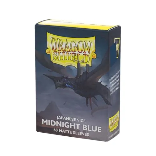 Dragon Shield: Japanese Matte Midnight Blue (60) - Hochwertige Sammelkartenhüllen, ideal für Spiel und Phantasie, perfektes Geschenk für Sammler