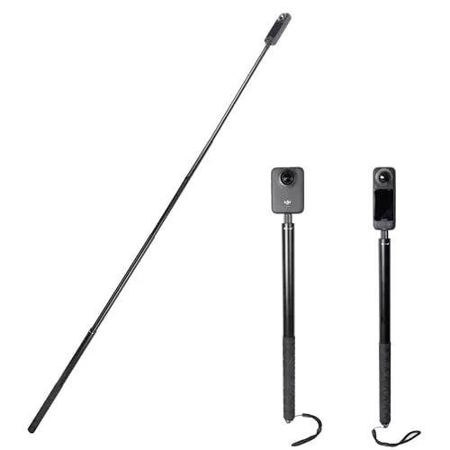 PellKing Unsichtbarer Selfie-Stick für Insta360 ONE X3, X2, X, Insta360 ONE R, RS, Insta 360 Kamera, 6,35 mm (1/4 Zoll) verlängerter Einbeinstativ-Stange, 200 cm