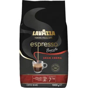 LAVAZZA Gran Crema Kaffeebohnen 1,0 kg - Kaffee mit 70% Arabica- und 30% Robustabohnen, für einen samtigen und magenschonenden Genuss, der italienisches Lebensgefühl in Ihr Zuhause bringt.