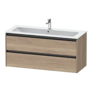 Duravit Waschtischunterschrank Ketho.2 121x48cm, Ei marm., wandhängend mit 2 Schubkästen