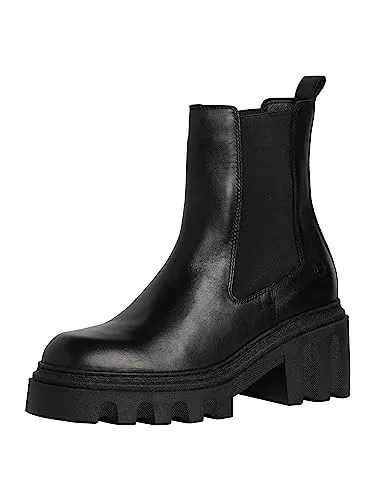 Tamaris Damen 1-25808-41 Stiefelette, Schwarz, 40 EU - Wanderschuhe mit gepolsterter TOUCH-IT Decksohle und echtem Leder für höchsten Tragekomfort und Bequemlichkeit.