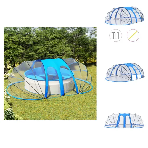vidaXL Pool-Kuppel Oval 620x410x205 cm