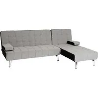 Schlafsofa MCW-K22 - Flexibles Ecksofa mit Schlaffunktion - Sofa mit umstellbarer Liegefläche, ideal für Gästeübernachtungen und stilvolles Wohnen. Hergestellt mit Qualitätsmanagement und ausgezeichnet für soziale Verantwortung.