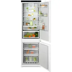 ELECTROLUX Kühlschrank, Einbau, Gefrierschrank. boden, 192/61 l, No Frost, LCD-Display, En. - Weiß