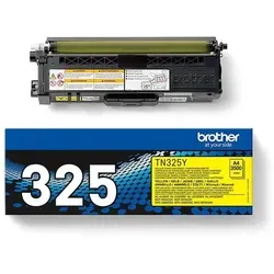 Brother TN-325Y Original Toner - Gelb - Toner für Brother Drucker, liefert ca. 3.500 Seiten in brillanter Gelbqualität, passend für HL-4140CN, HL-4150CDN und mehr.