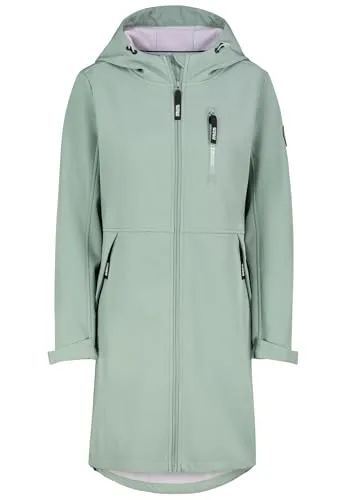 Sublevel Damen Softshellmantel – Wasserabweisende Übergangsjacke mit Kapuze