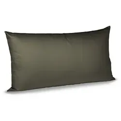 fleuresse Kissenbezug Satin 40 x 80 cm Grau Anthrazit in grau von fleuresse