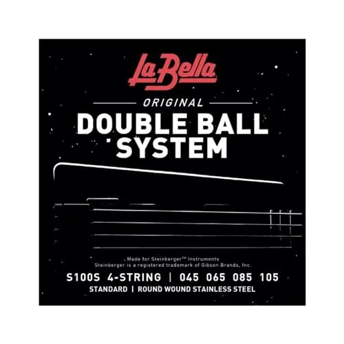 La Bella Bass S100S Double Ball 045/105 - Saiten für Headless E-Bass - Gitarren- & Bass-Zubehör, hochwertige Saiten für optimalen Klang und Spielkomfort, Made in USA