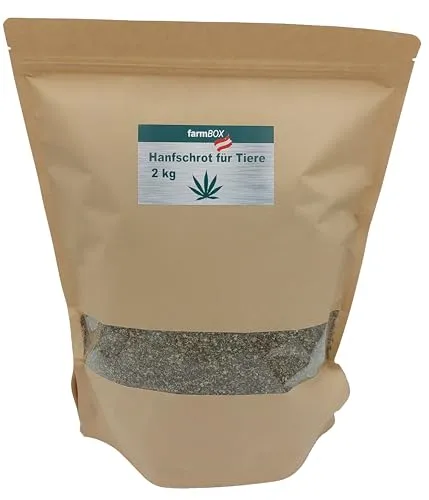 Produktbild farmBOX Pferdehanf Hanfsamen geschrotet Hanfschrot für Tiere (2kg)