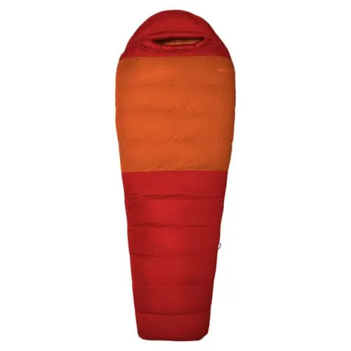 Marmot Lost Coast 40 Long - Leichter Mumienschlafsack für Erwachsene - Schlafsack für Rucksacktouren mit über 600er Bauschkraft Daunen, ideal bis -12 °C, atmungsaktiv und winddicht, inklusive Packtasche.