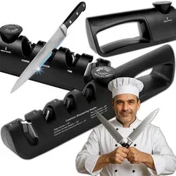 KRUMAD Messerschärfer 3-stufig, einstellbarer Winkel