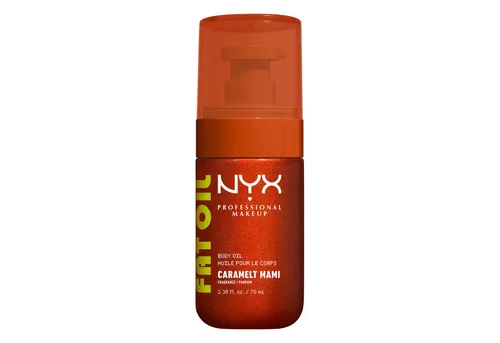 NYX PROFESSIONAL MAKEUP Körperöl FAT OIL BODY OIL CARAMELT MAMI, für strahlenden Glow am Körper