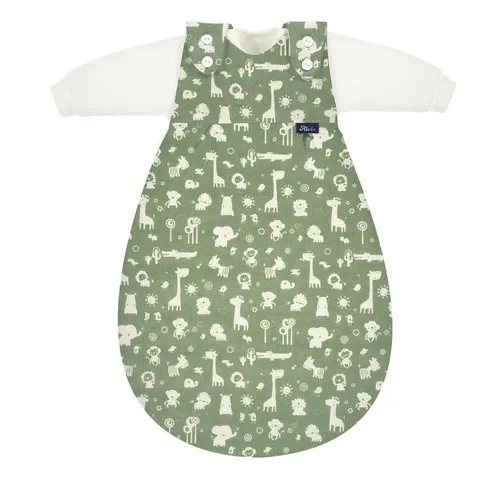 ALVI Baby-Mäxchen Schlafsack 3-tlg. Granite Animals Größe 74/80 - Schlafsäcke, hochwertiger 3-teiliges Set aus 100% Baumwolle für optimalen Schlafkomfort und Sicherheit Ihres Babys.