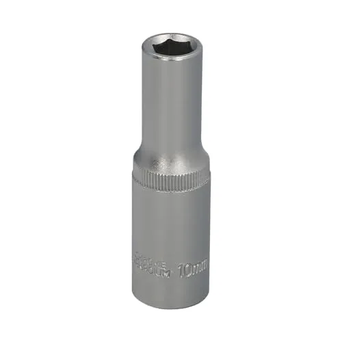 Steckschlüssel, 1,27 cm (1/2 Zoll), lang, 10 mm, 6-Kant-Profil, Chrom-Vanadium-Stahl, runde Kanten