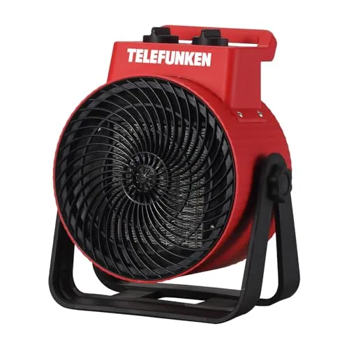 TELEFUNKEN Industrie Heizer 3KW - Kompakter 3 kW Industrie-Heizer für schnelle Erwärmung, ideal für Werkstätten und Industrie, robust und einfach zu bedienen.