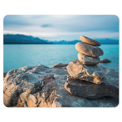 Steine Mauspad Motiv I 24 x 19 cm I Mousepad in Standard-Größe I rutschfest