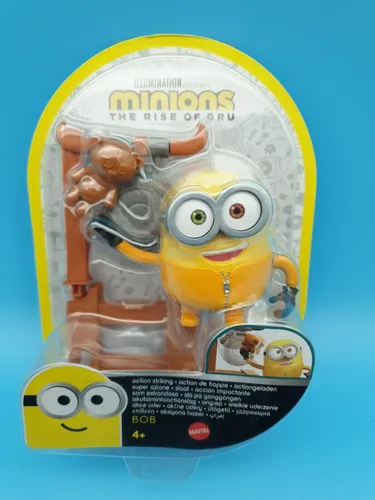 Mattel Minions Actionfigur Bob mit Gong Neu OVP Figur
