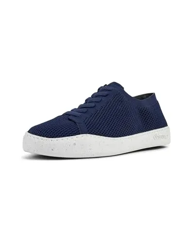 Camper Herren Peu Touring K100816 Sneaker - Dunkelblau 009, 43 EU - Herren-Sneaker aus 100% Textil, nachhaltig mit 70% recyceltem PET, ideal für umweltbewusste Modebewusste.