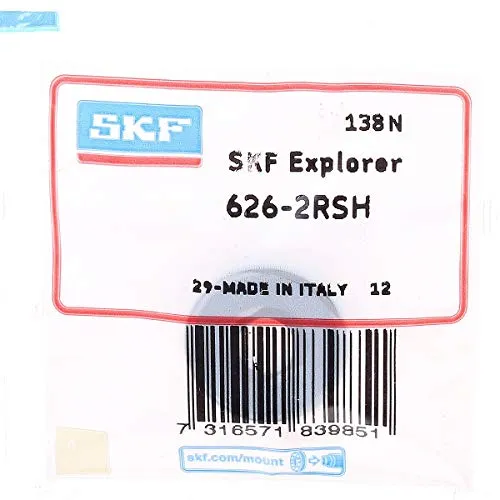 Produktbild SKF Rillenkugellager 626-2RSH