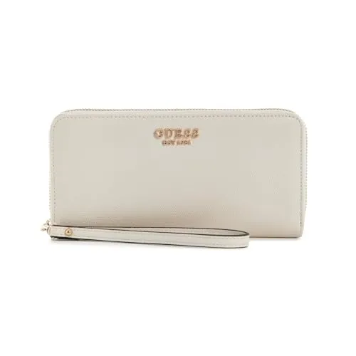 GUESS Geldbörse Amorette SLG Zip Around Wallet Creme-Weiß in weiß von GUESS