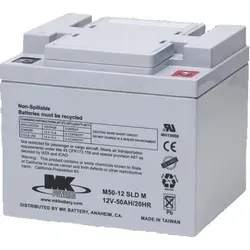 MK Battery 12V 50Ah Rollstuhl Batterie AGM Bleiakku M50-12 SLD M - AGM Bleiakku 12V 50Ah für Rollstühle und Elektromobile, wartungsfrei mit weniger als 2% Selbstentladung pro Monat, ideal für zuverlässige Mobilität.
