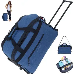 Reisetrolley Weekender Duffle Elephant 55 cm - Koffer: Robuster Weekender Trolley mit 45 Litern Stauraum, ideal für Kurzreisen. Mit praktischen Rollen und Schultergurt für einfachen Transport.