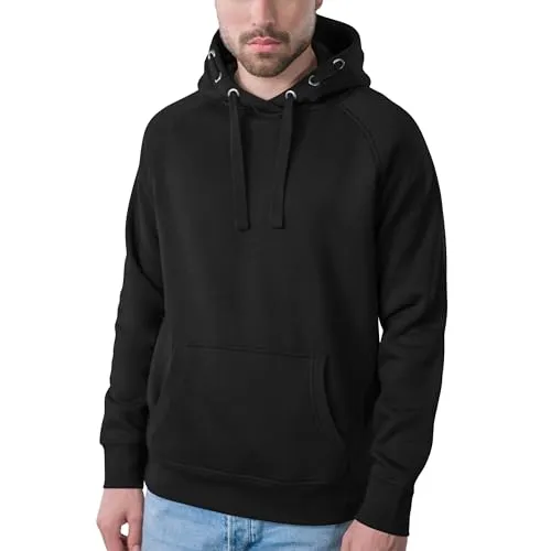 HRM Unisex 903 Kapuzenpullover, schwarz, M - Kapuzenpullover für Herren, aus 70% Baumwolle und 30% recyceltem Polyester, ideal für Textil-Veredelung und vielseitig einsetzbar in Freizeit, Sport oder als Workwear.