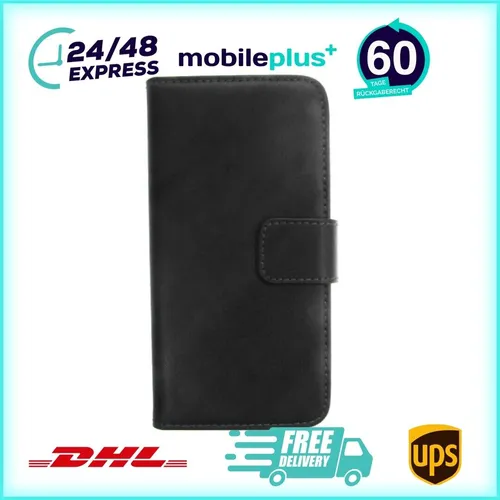 Produktbild Leder Handyhülle für HTC M8 mini schwarz 4250710553952