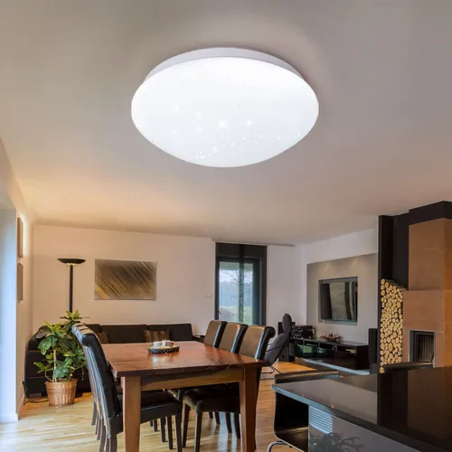 Deckenleuchte Deckenlampe LED Wohnzimmerlampe Sternenhimmel Flurlampe LED D 26cm