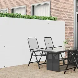 Maison Exclusive Gartenzaun Doppelseitig Weiß 1,8x3 m PVC