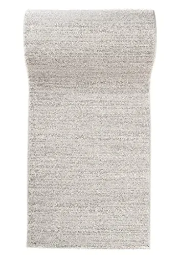 Mazovia Teppich Läufer Flur - Modern Teppichläufer - Kurzflor Flurläufer für Vorzimmer, Schlafzimmer, Küche - ÖKO-TEX Zertifiziert - Meterware - Grau - 60 x 125 cm