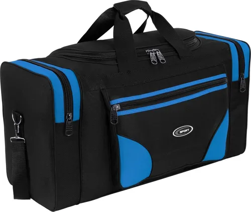 EAAKIE Sporttasche 90L - Blau, Fitness- und Reisetasche - Sonstige Sporttaschen, geräumiges Hauptfach mit Reißverschluss und wasserabweisendem Material für maximalen Tragekomfort - ideal für Freizeit, Schule, Arbeit und Reisen.