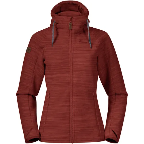 Bergans Damen Hareid Fleece Jacke (Größe S, rot)