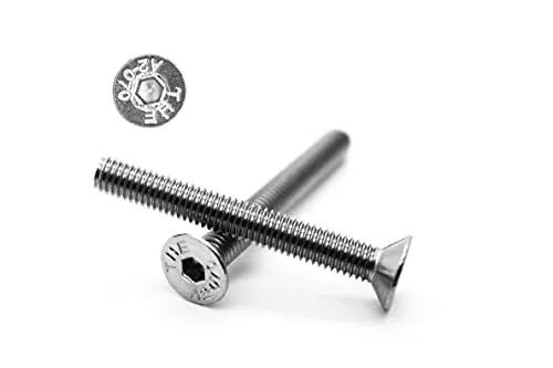 Stück Senkkopf Schrauben M 5x10 mm - DIN 7991 - A2 Edelstahl - Innensechskant - V2A - Senk - Senkkopfschrauben (10, M5x10 mm) 10