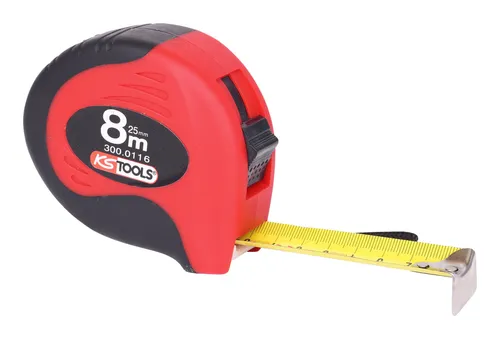 KS Tools Bandmaß mit Feststeller, schwarz-rot, 8m - 300.0116