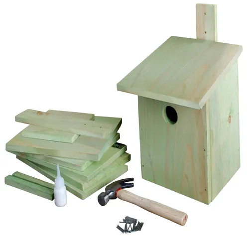 esschert design Nistkasten Nistkasten Holz Bausatz Bastelset Vogelhaus Garten 24,5x16,5x16cm