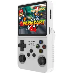 Avizar, ProX Emulator Retro‐Konsole 64 GB, 15 000 Klassiker, 3,5′′ HD‐Display, Weiß - Weiß